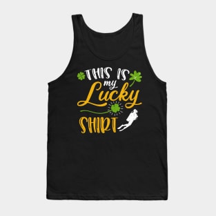 Scuba diving This is My Lucky Shirt St Patrick's Day Tank Top